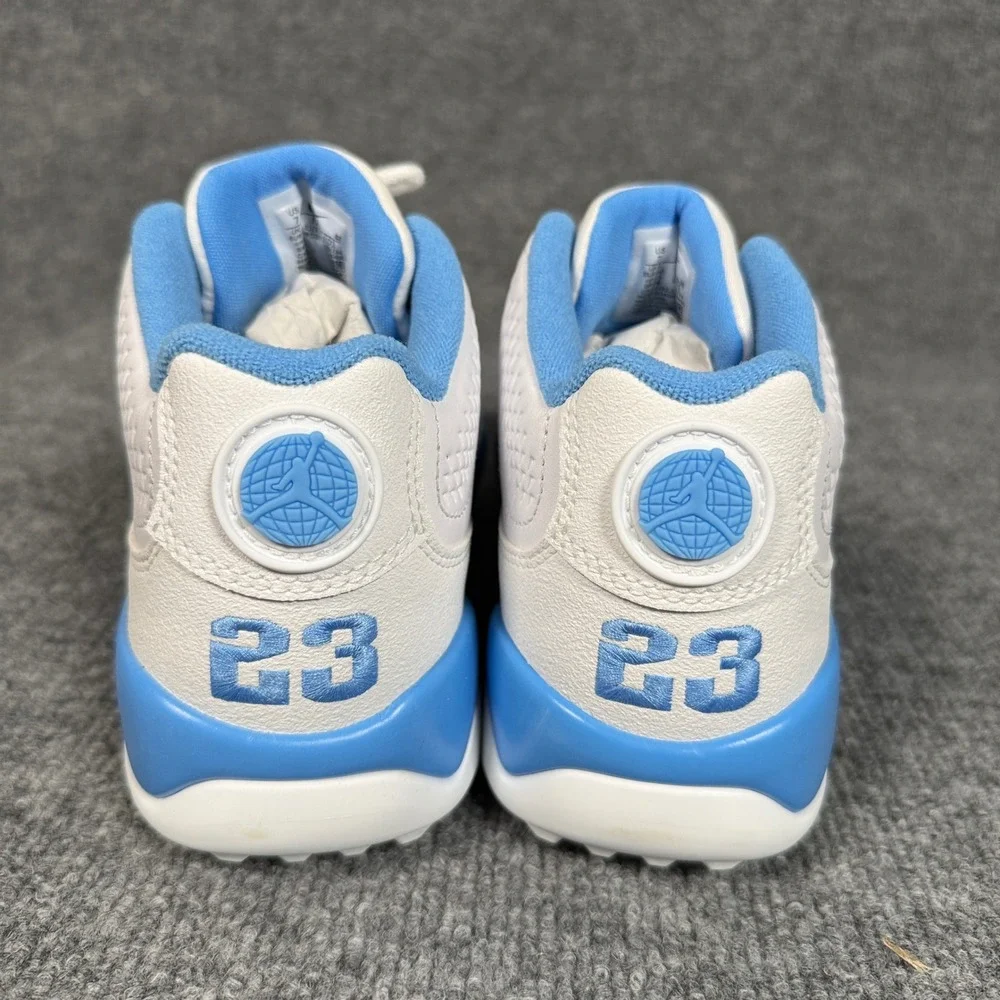 Nike Mens Size 7 Air Jordan 9 G Golf Shoes White University Blue Low Top Lace Up